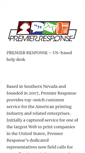 Mobile Screenshot of premierresponse.com