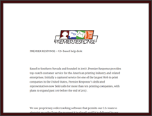 Tablet Screenshot of premierresponse.com